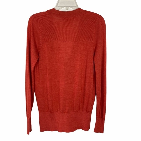 LOFT Cardigan Buttons Orange Size M - Picture 4 of 8